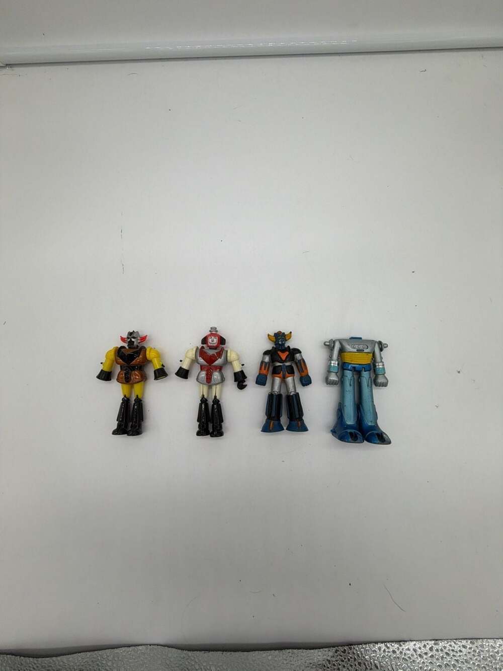 Vintage UFO Robot Warriors Lot of 4 Diapolon Soft Vinyl Figures Bullmark Japan